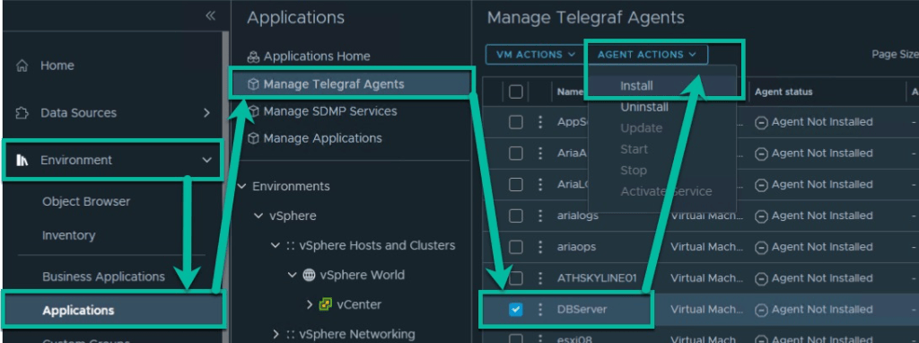 Monitoring SQL DB Instance & Services using Aria Operations Telegraf ...
