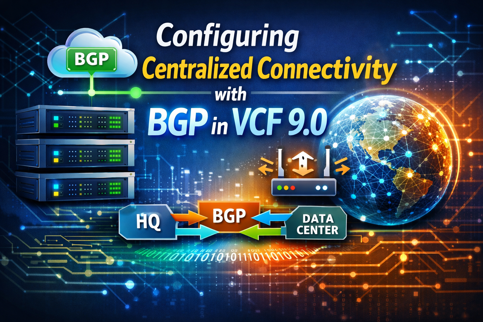 Configuring Centralized Connectivity Networking with BGP in VCF 9.0
